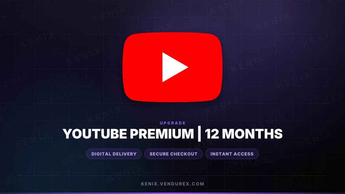 YOUTUBE PREMIUM | 12 MONTHS